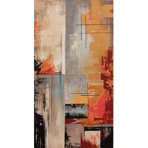 Aisha Mahmood, 20 x 40 Inch, Acrylic on Canvas, Abstract Painting, AC-AIMD-100